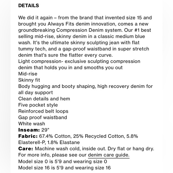 NWT Good American Good Legs Skinny White Jeans Size 10 - Picture 5 of 14